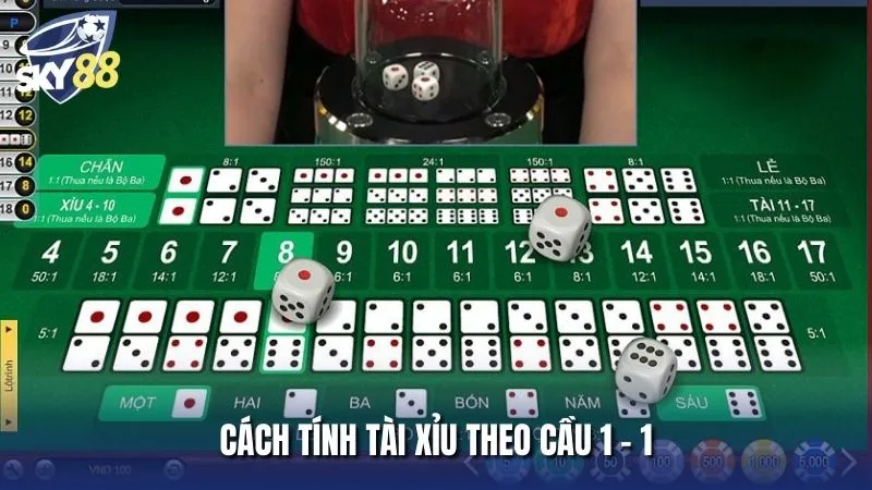 Hướng dẫn cách tính tài xỉu online theo cầu 1-1